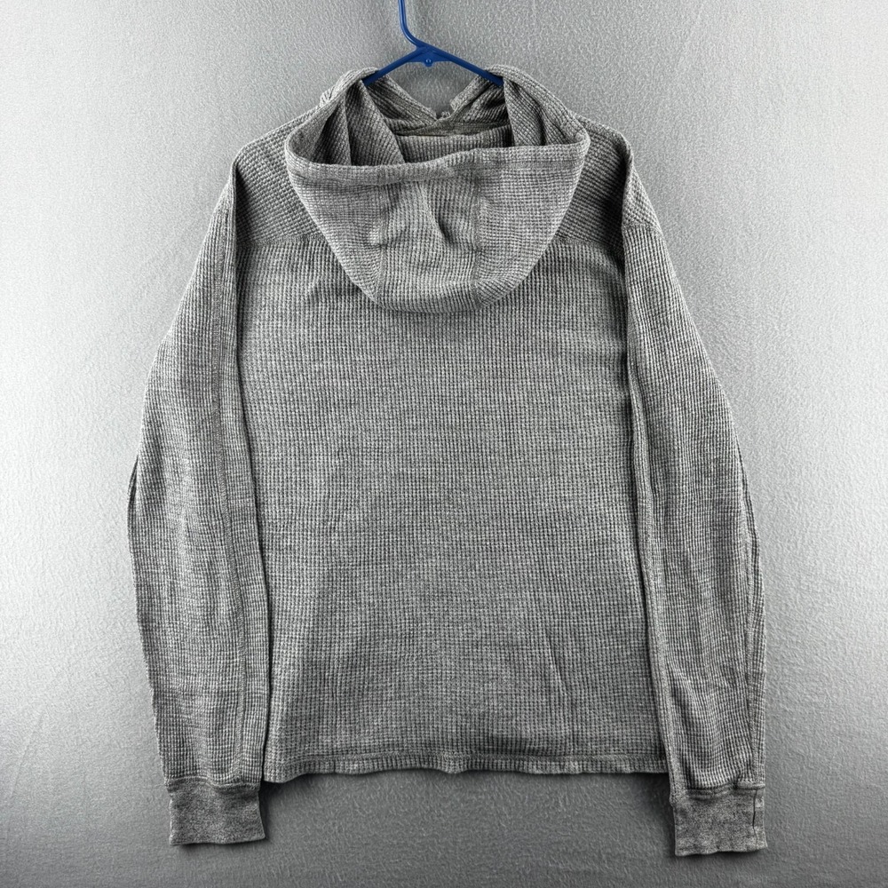 Polo Ralph Lauren Thermal Hoodie Mens Large Gray Lightweight Cotton Pullover - Picture 14 of 16